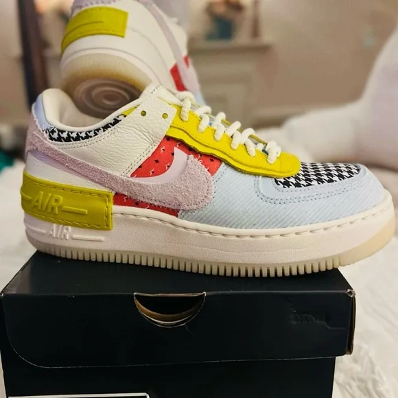 Nike Shoes Nike Air Force Shadow Multiprint Sneakers Poshmark
